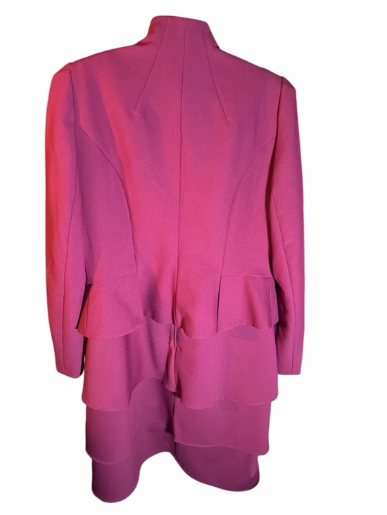 NWT BGL Magenta Jacket & Dress Set Size 8 Two-Piece Luxury Suit Gold Toggle - Picture 2 of 4